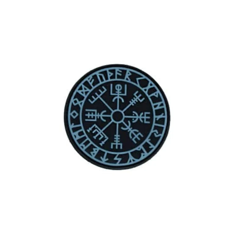 Patch nordischer Kompass "Vegvisir" (Ø 8 cm)