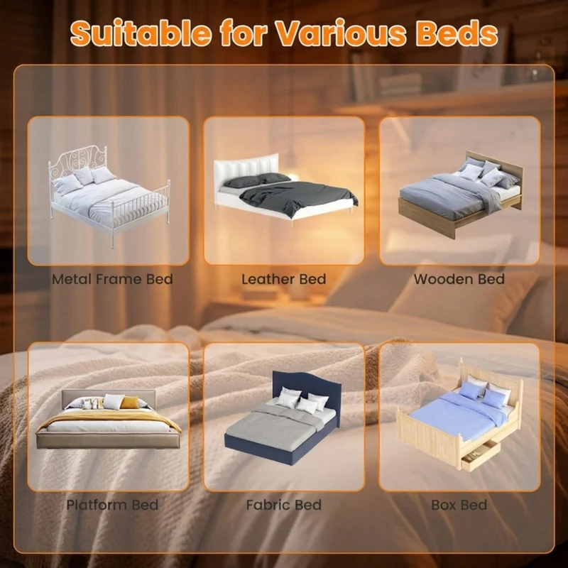 SUGIFT 60 Inch Foldable Bed Side Rails Swing Down Guard with Waterproof Oxford Cloth PP Cotton Padding Breathable Mesh T Shaped Legs and Adjustable Safety Strap, Grey