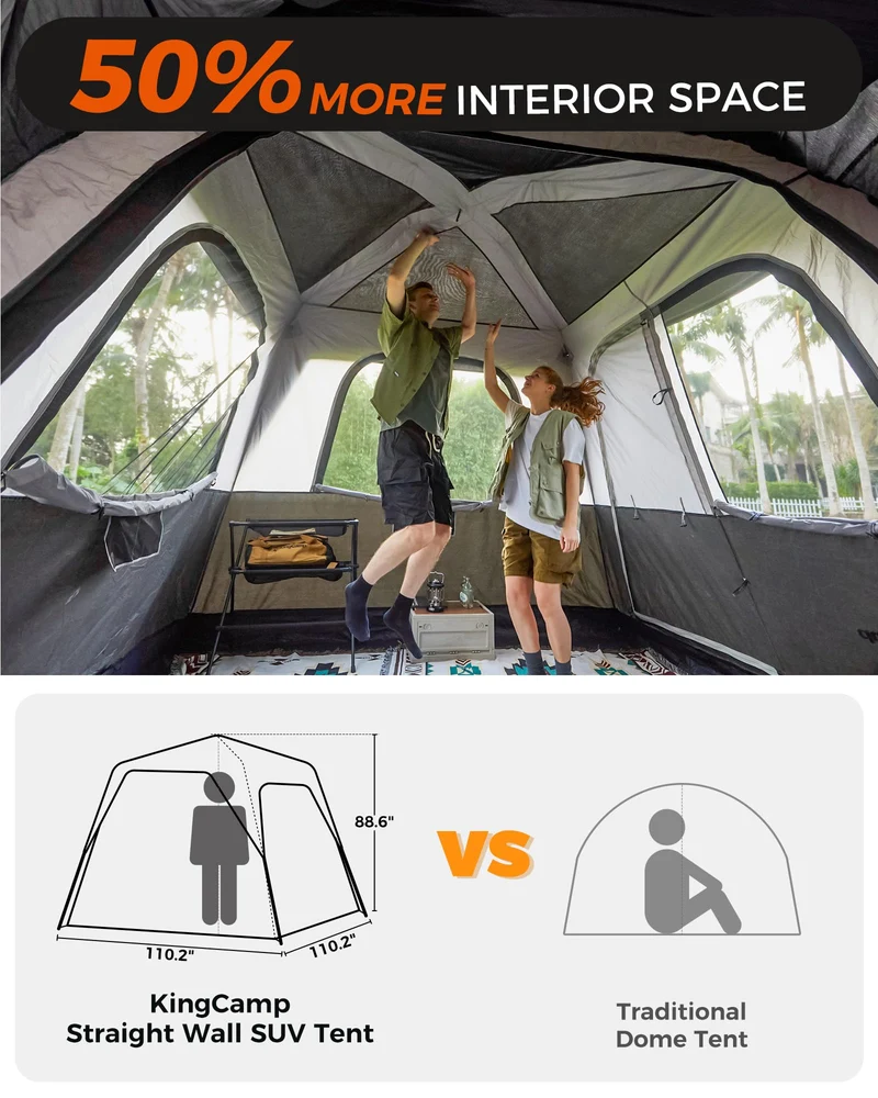 KingCamp BOUNDLESS X3 SUV Tent with Movie Screen