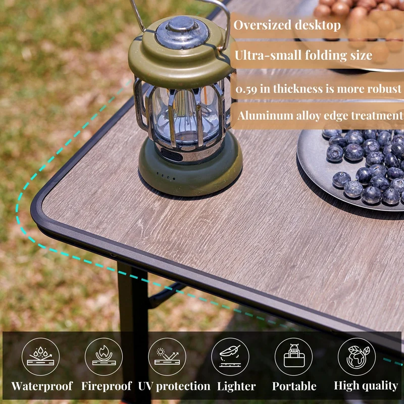 KingCamp GRANITE P8060 Folding Fiberglass Table