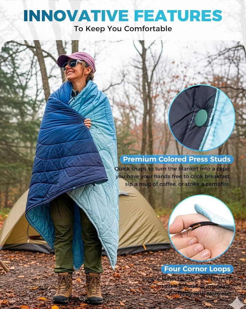 KingCamp BLANKET SMART 150 XL Lightweight Camping Blanket