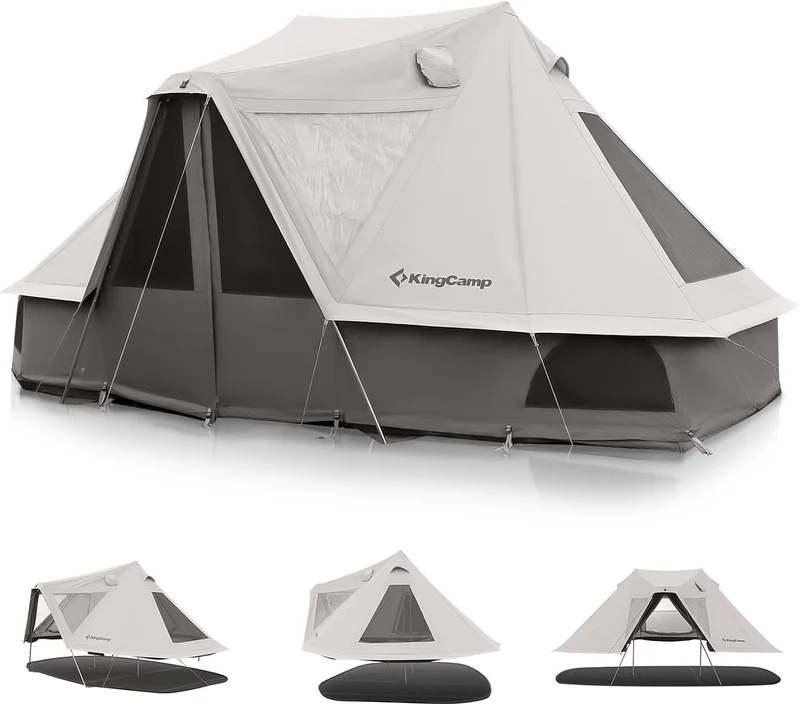 KHAN VILLA 15FT TC Canvas Glamping Tent with Stove Jack