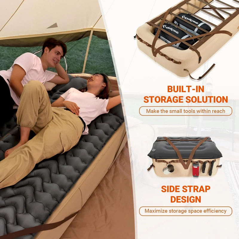 KingCamp Camping Air Bed Frame with Ultralight Inflatable Backpacking Pads