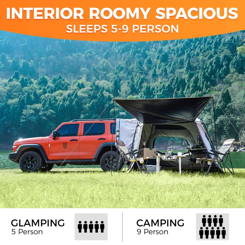 KingCamp Boundless X5 B Car-Integrated Camping SUV Tent