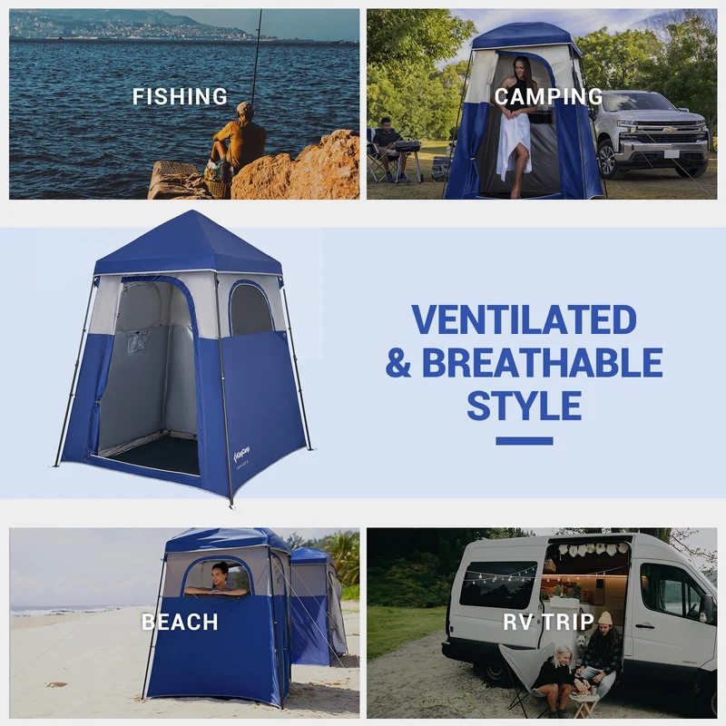 KingCamp Outdoor Shower Tents for Camping, Portable Instant Pop Up Privacy Tent