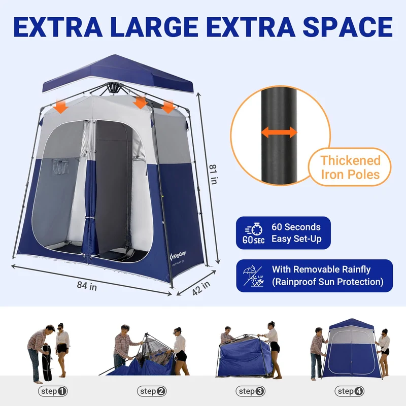 KingCamp Outdoor Shower Tents for Camping