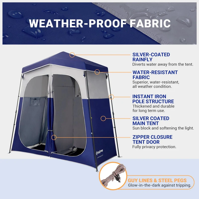 KingCamp Outdoor Shower Tents for Camping