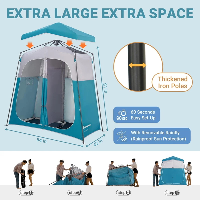 KingCamp Outdoor Shower Tents for Camping