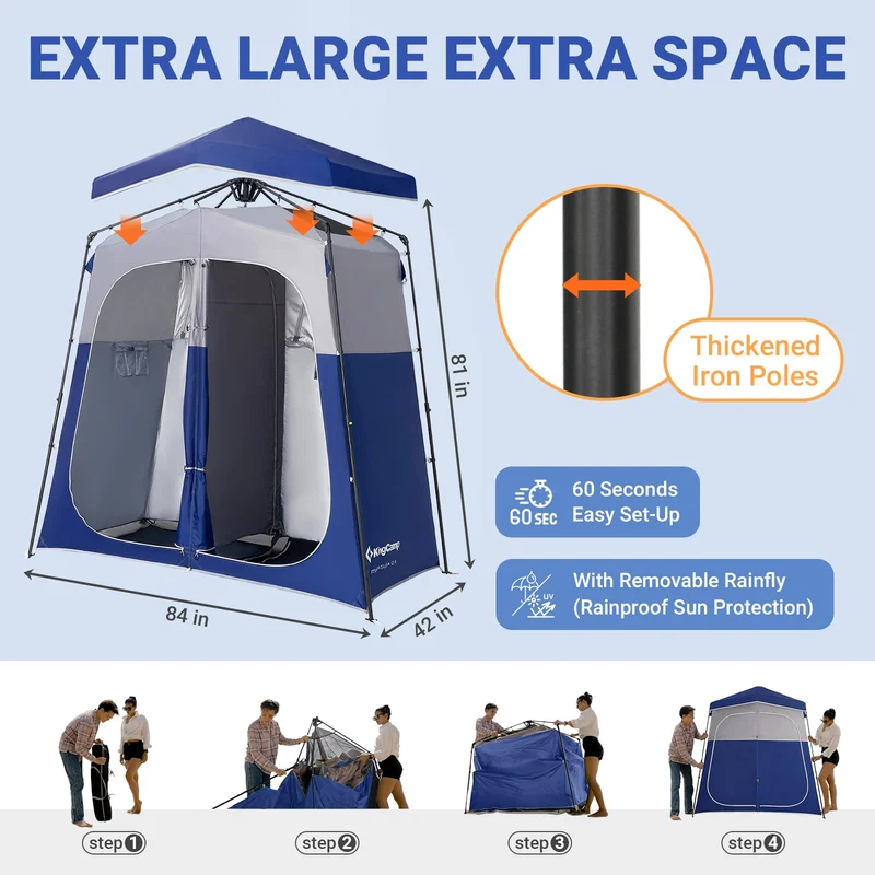 KingCamp Outdoor Shower Tents for Camping