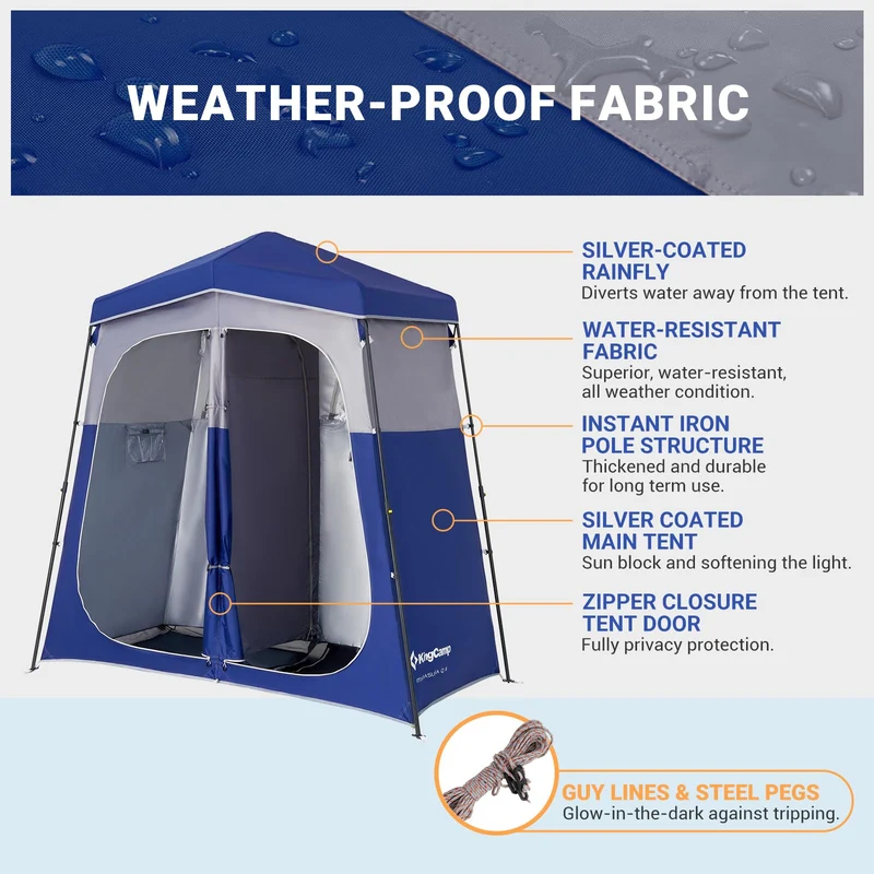 KingCamp Outdoor Shower Tents for Camping