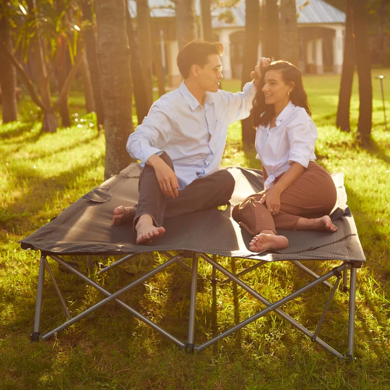 Luxury Double Folding Camping Cot