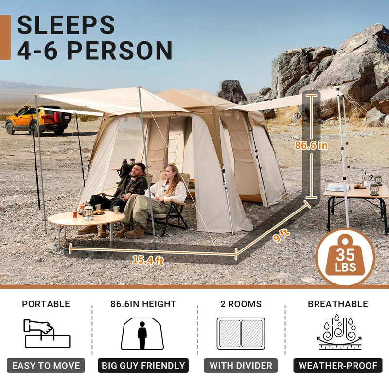 Mountain In T2 Quick-Setup Cabin Tent