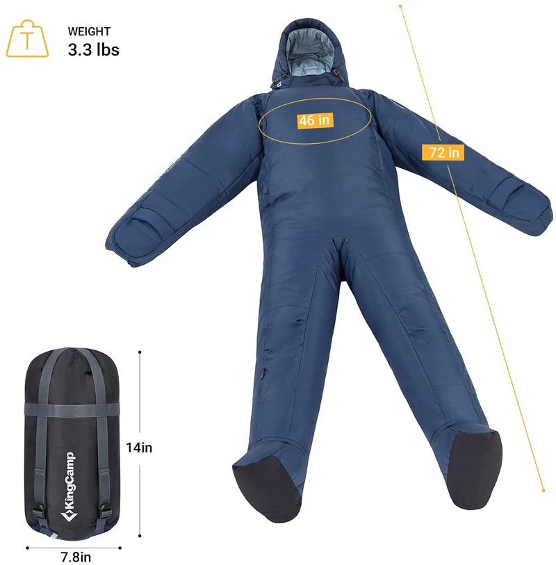 Ultralight All Season Wearable Sleeping Bag