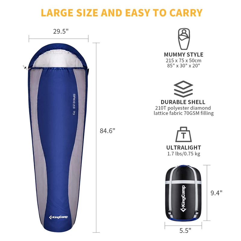 Mummy Ultralight Backpacking Sleeping Bags