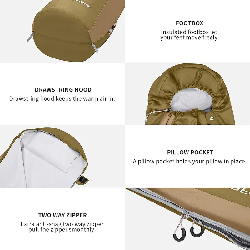 Mummy Ultralight Backpacking Sleeping Bags