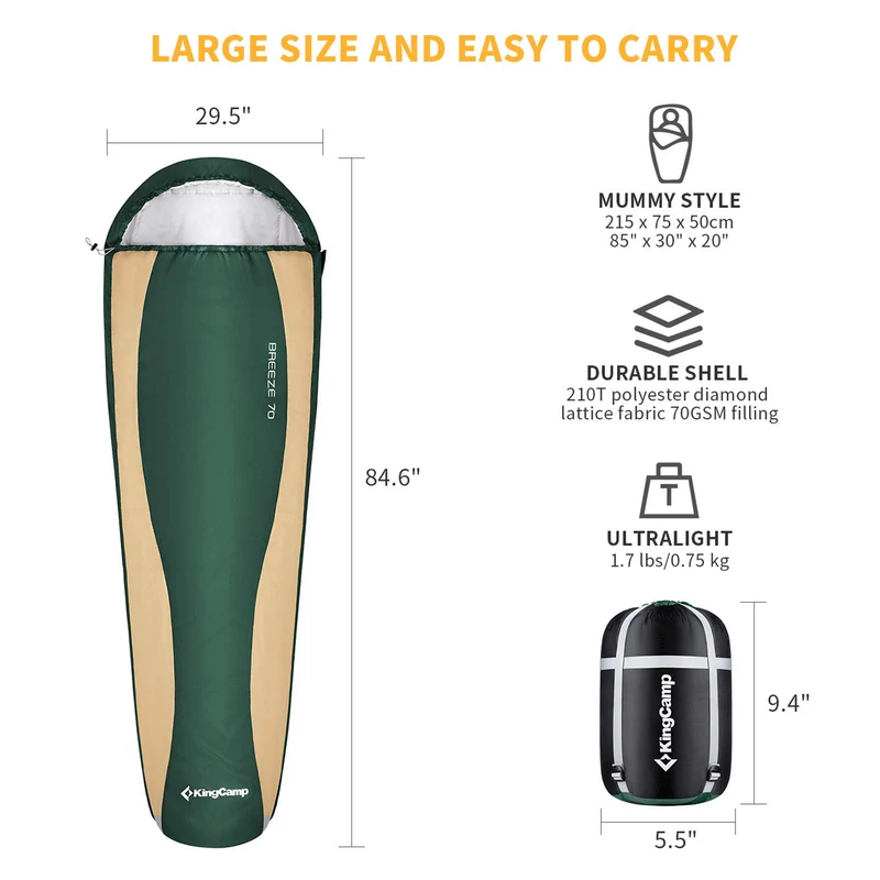 Mummy Ultralight Backpacking Sleeping Bags