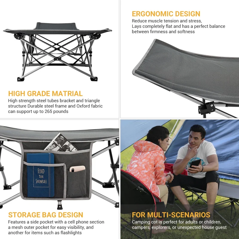 Oversized Heavy Duty Camping Cot