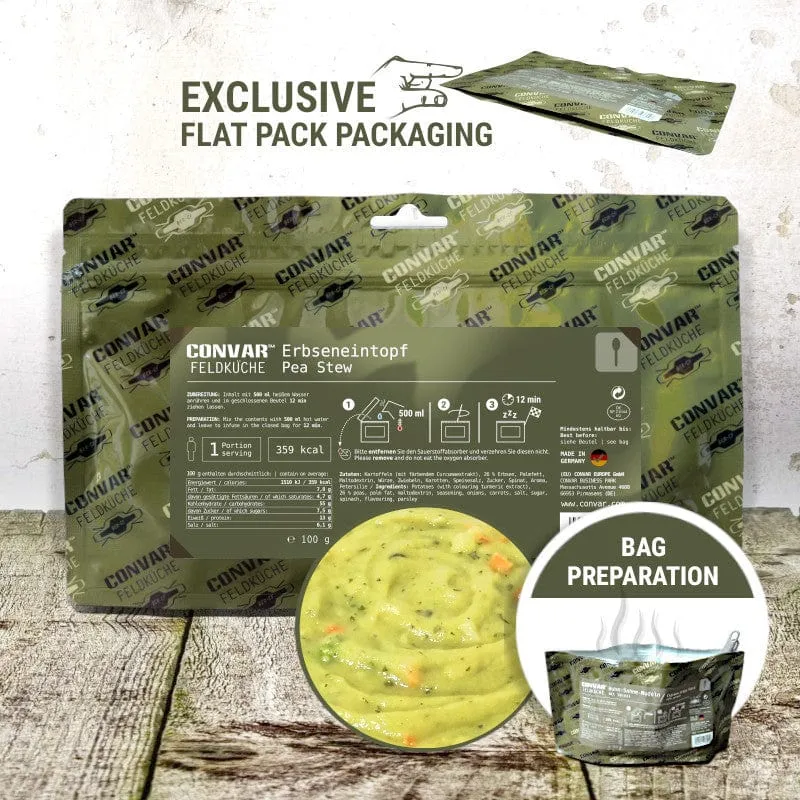 Feldküche Erbseneintopf (1 Portion) 100g