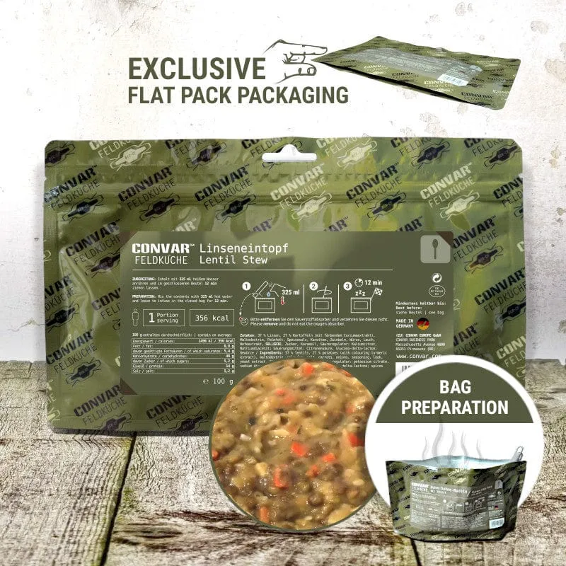 Feldküche Linseneintopf (1 Portion) 100g