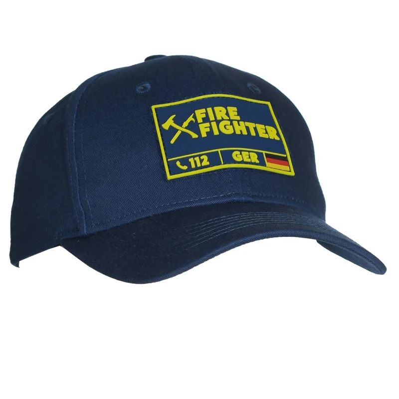 Baseball Cap Mütze mit Patchfläche & Karabiner für Feuerwehr,THW & Outdoor & Jagd