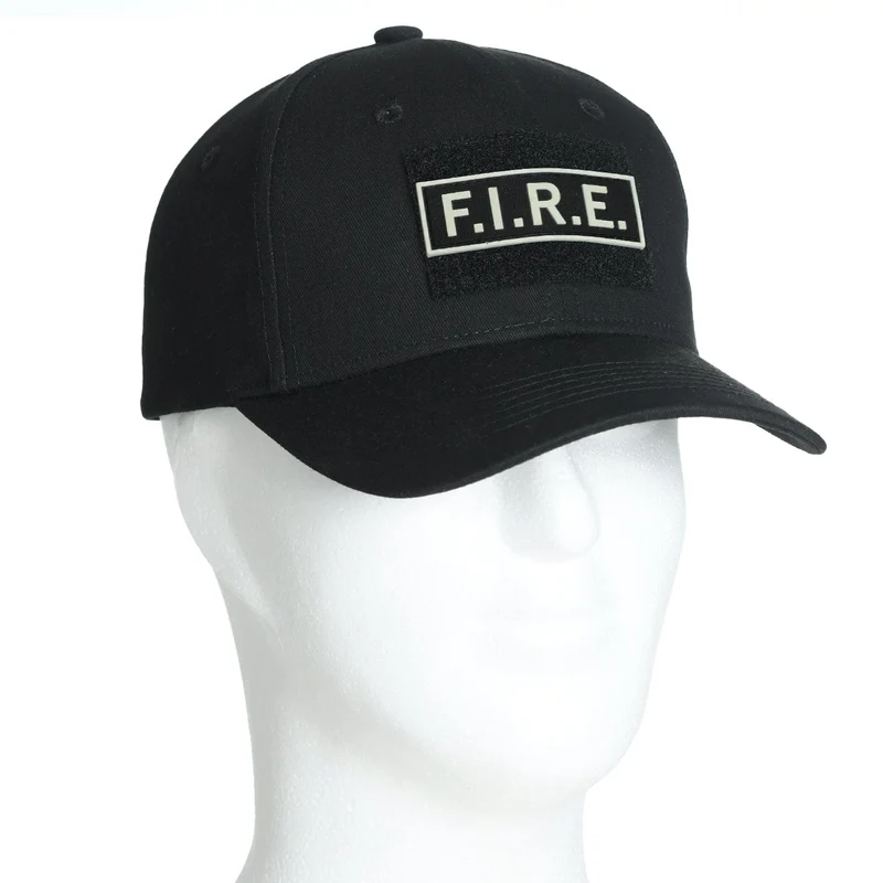 Baseball Cap Mütze mit Patchfläche & Karabiner für Feuerwehr,THW & Outdoor & Jagd