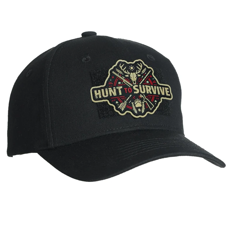Baseball Cap Mütze mit Patchfläche & Karabiner für Feuerwehr,THW & Outdoor & Jagd