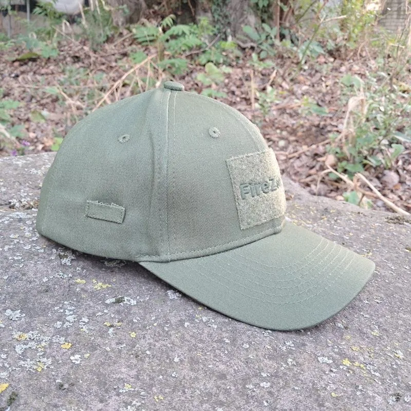 Baseball Cap Mütze mit Patchfläche & Karabiner für Feuerwehr,THW & Outdoor & Jagd