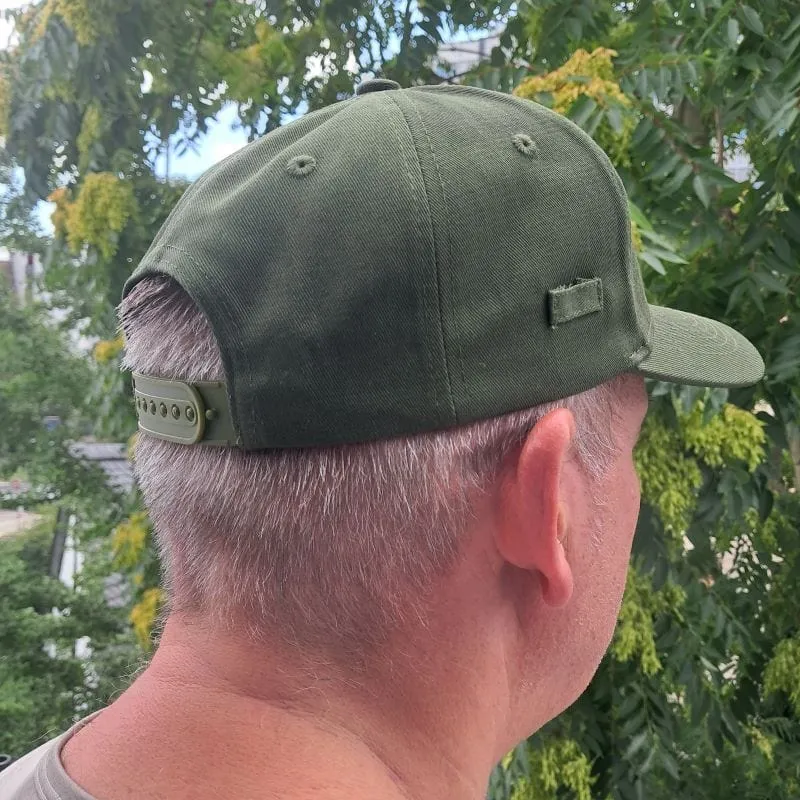 Baseball Cap Mütze mit Patchfläche & Karabiner für Feuerwehr,THW & Outdoor & Jagd