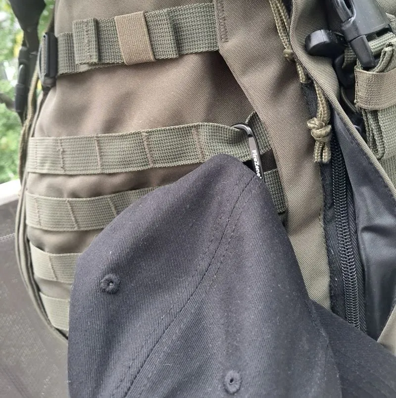 Baseball Cap Mütze mit Patchfläche & Karabiner für Feuerwehr,THW & Outdoor & Jagd