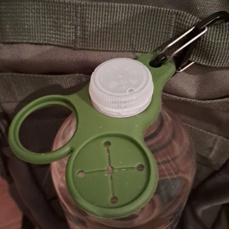 Universaler Wasserflaschenhalter aus Silikon mit S-Haken