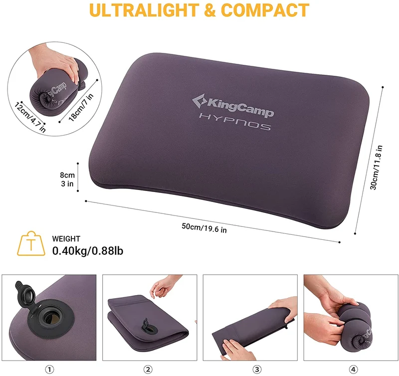 Inflatable Pillow with Removable Cover