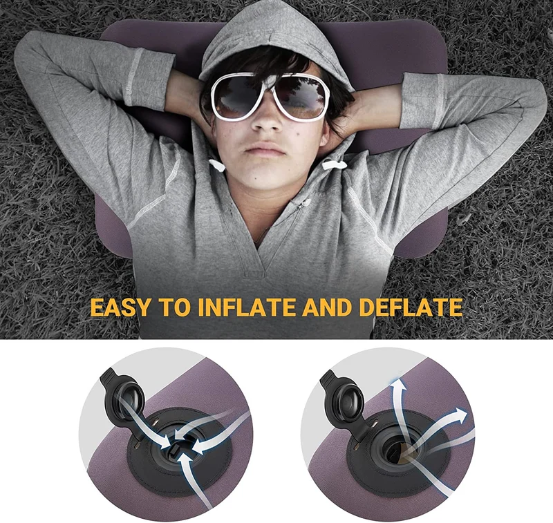 Inflatable Pillow with Removable Cover