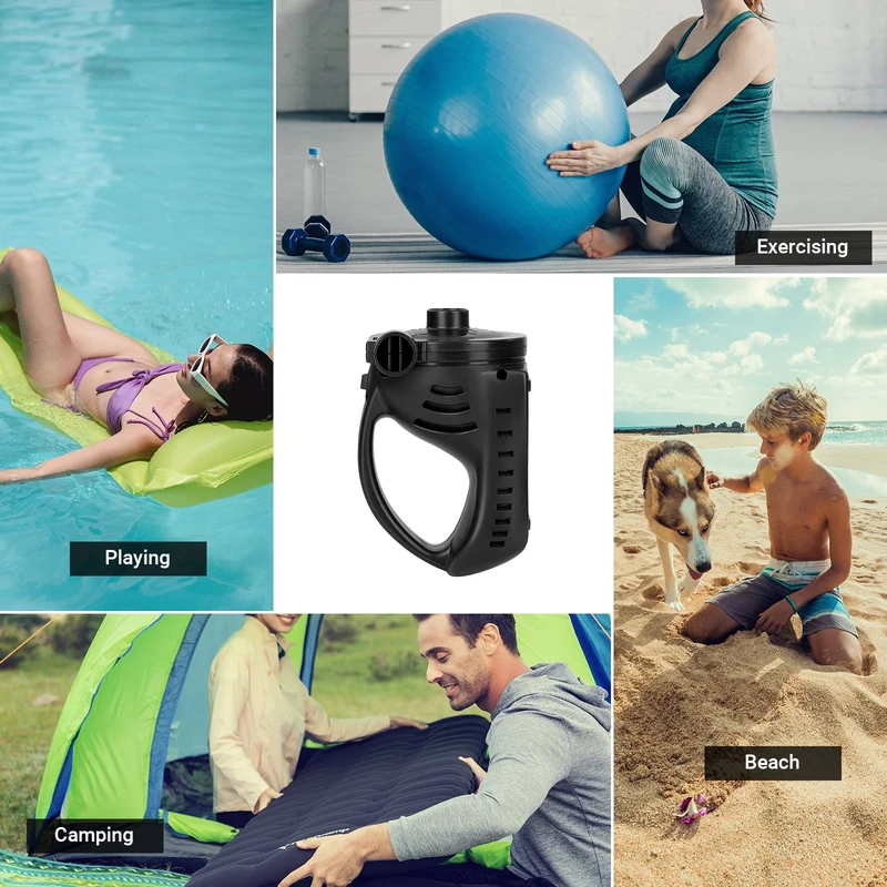 Electric Inflator Deflator Air Mattress Pump