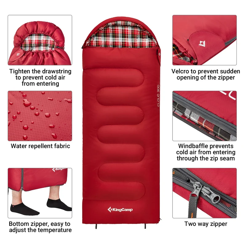35F Flannel Liner 3 Season Sleeping Bag
