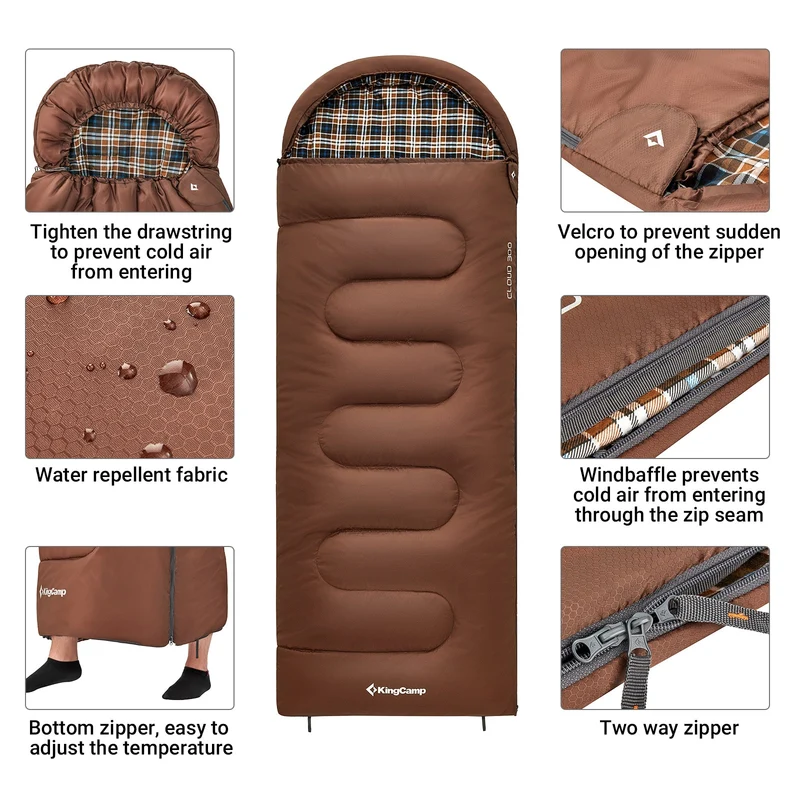 35F Flannel Liner 3 Season Sleeping Bag