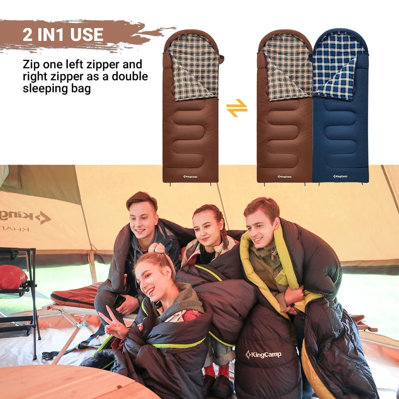 35F Flannel Liner 3 Season Sleeping Bag
