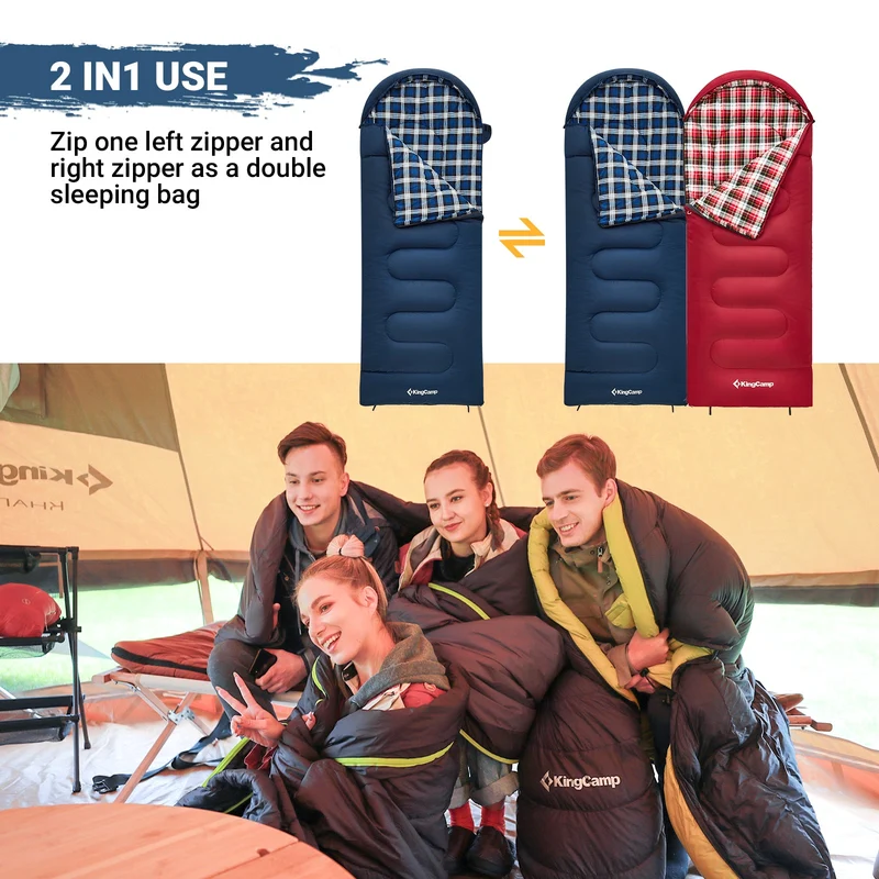 35F Flannel Liner 3 Season Sleeping Bag