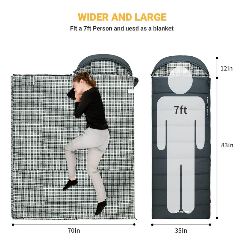 Sleeping Bag with Pillows Double/Single