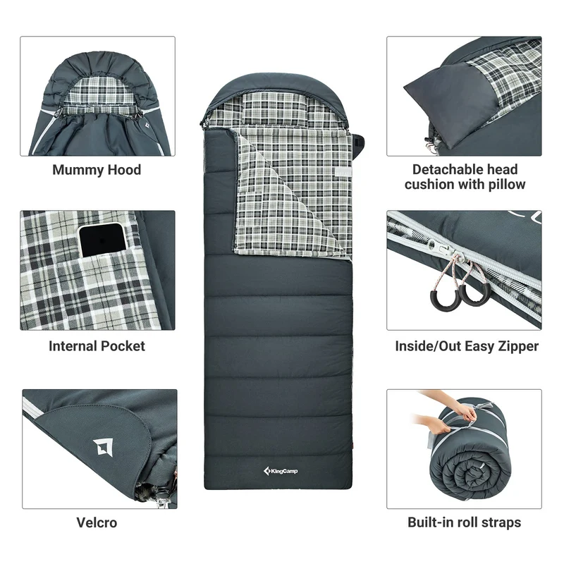 Sleeping Bag with Pillows Double/Single