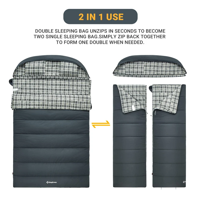 Sleeping Bag with Pillows Double/Single