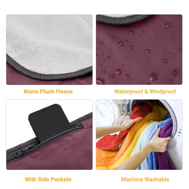 Sandproof Waterproof Picnic Blanket Beach Mat