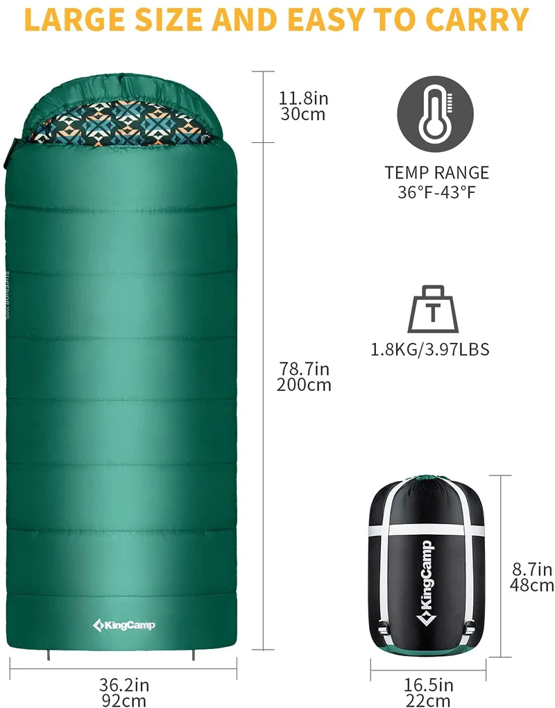 36F 3 Season Camping Sleeping Bag