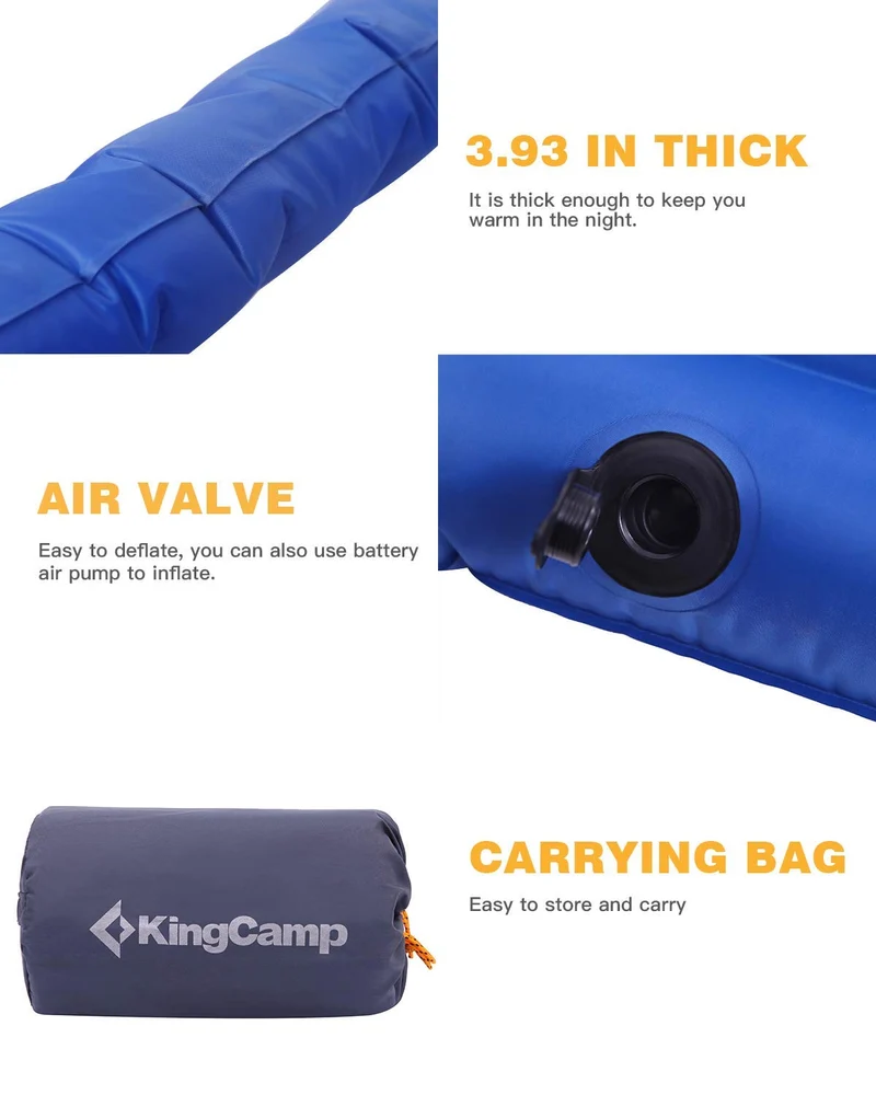 Inflatable Air Foot Press Sleeping Pad Single/Double