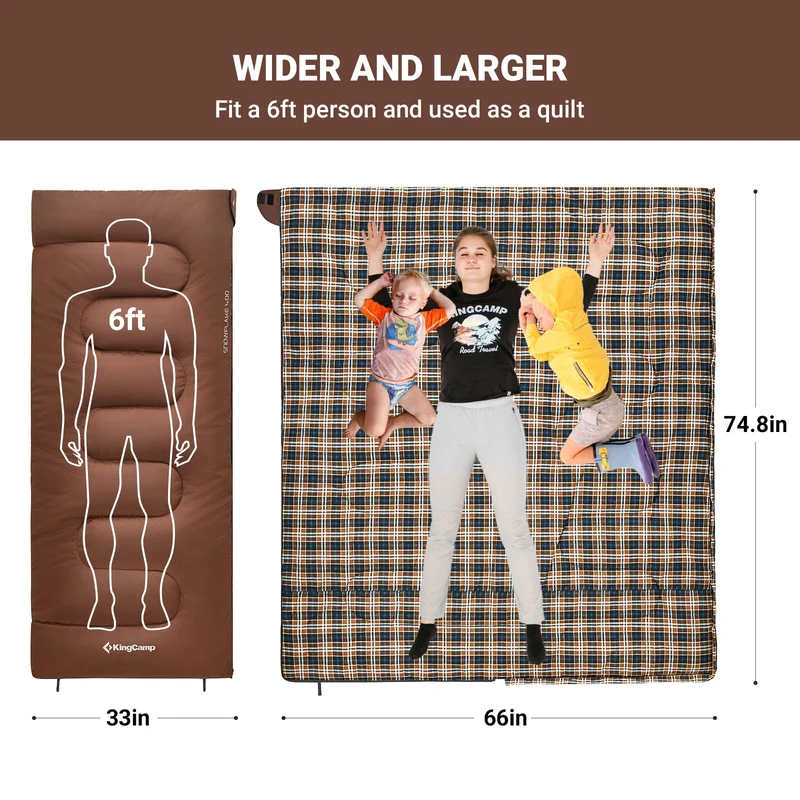 32F 3 Season Cotton Flannel Sleeping Bag
