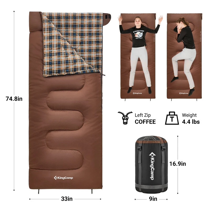 32F 3 Season Cotton Flannel Sleeping Bag