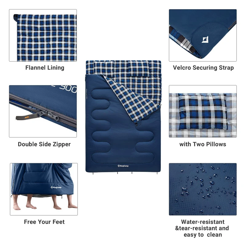 35F 3 Season Double Sleeping Bag