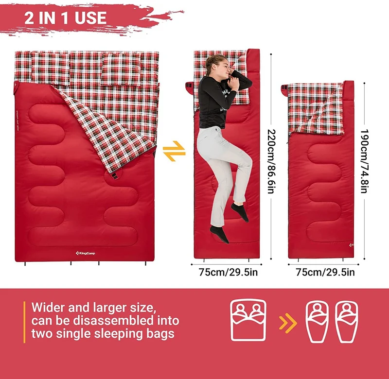 35F 3 Season Double Sleeping Bag