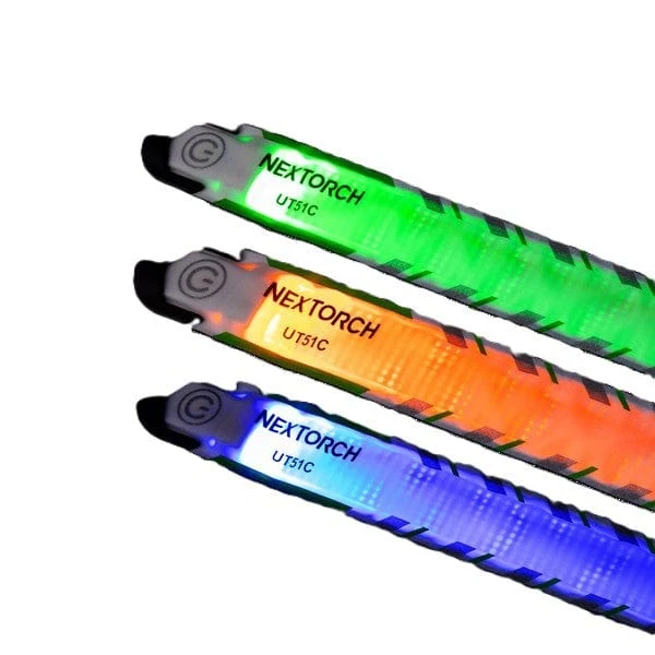 UT51C GRÜN/BLAU/ORANGE blinkendes Warn-Signalband