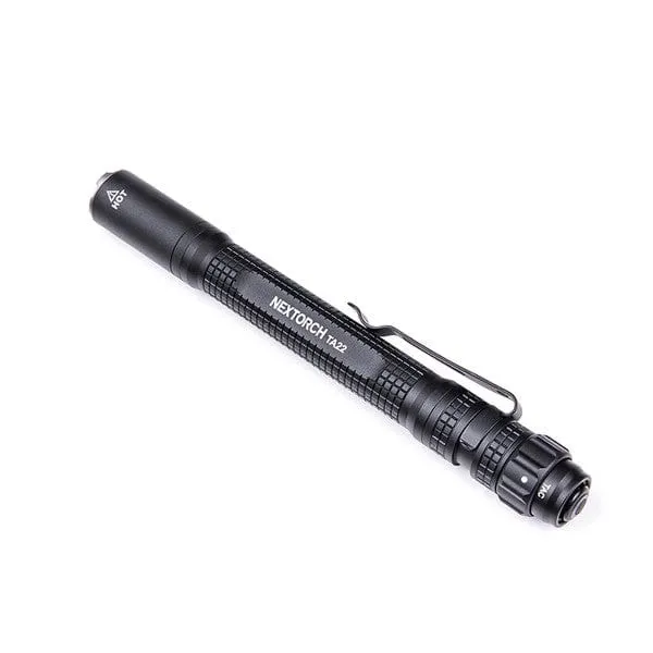 TA22 - Slim Line Tactical LED Stift-Taschenlampe, 850 Lumen, Kopf mit Nano- Keramik Glasbrecher, Stroboskopfunktion