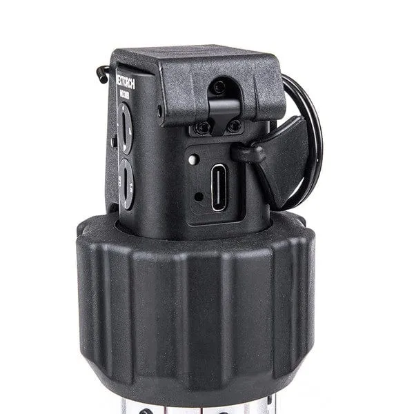 ND30B - Taktischer-Elektronischer-Irritationskörper mit 130dB Alarmsignal 11.000 Lumen Stroboskopblitz und Holster